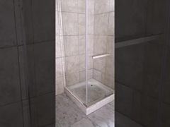 6mm clear glass pivot door shower enclosure with side panel